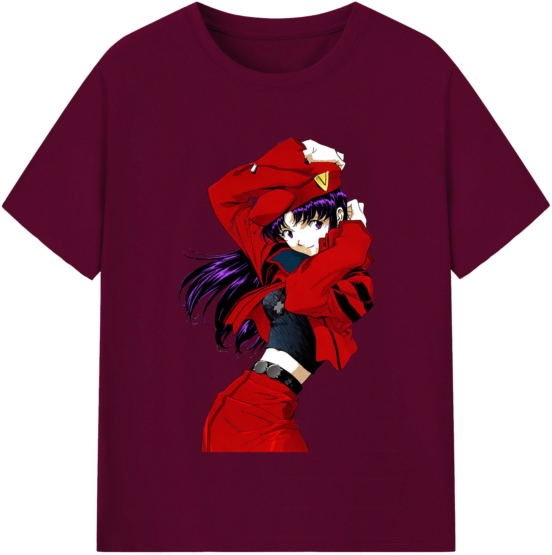 （画像用） EVA 新世紀エヴァンゲリオン レディースカジュアルプリントTシャツ（綿100％）